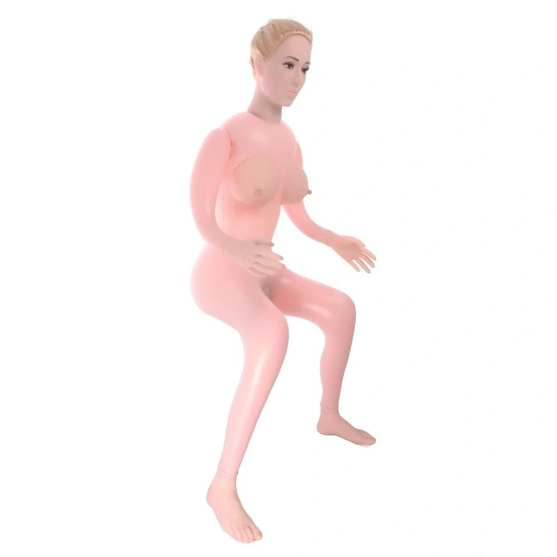 Надувна секс-лялька кохання для мастурбації з реалістичним личком, грудьми, руками та ногами в позі сидячи