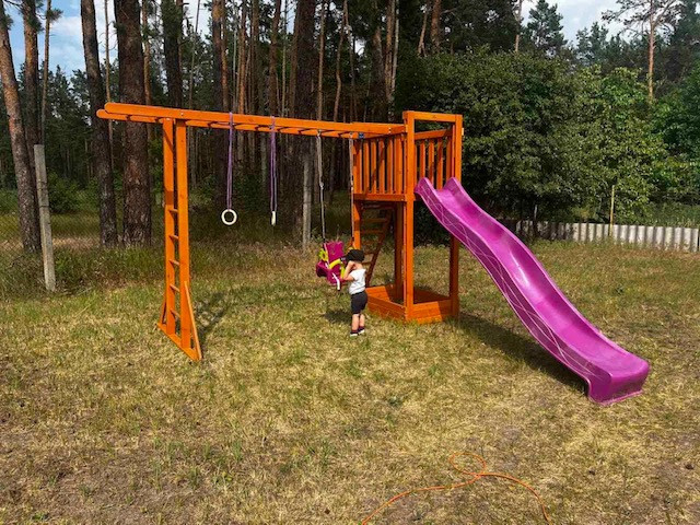 Спортивно-ігровий майданчик No15 для вулиці дітям недорого купити в Києві Україна на дачу