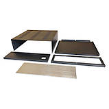 Уцінка. Корпус металевий MiBox з алюмінієвою панеллю MB-21(Silver) (Ш320 Г310 В100) чорний, фото 4