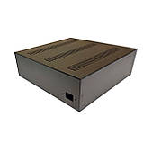 Уцінка. Корпус металевий MiBox з алюмінієвою панеллю MB-21(Silver) (Ш320 Г310 В100) чорний, фото 2