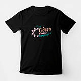 Футболка унісекс Stedman з принтом "Odesa holyday"  XS чорна, фото 2