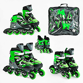 Ролики дитячі, Green S (30-33)