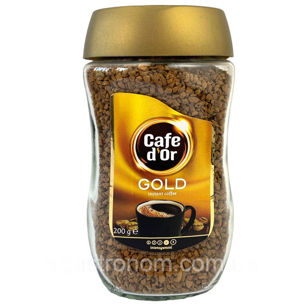 Кава розчинна золота Кофедор Cafe d'Or gold 200g 6шт/ящ (Код: 00-00003327)