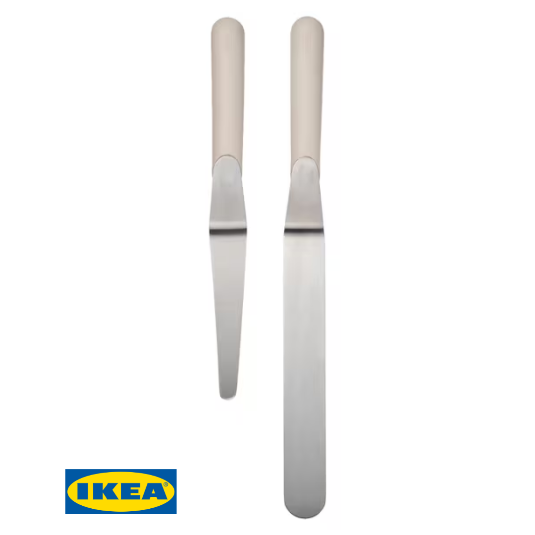 Набір лопаток для тіста IKEA LÄTTBAKAD Кремові 2 предмети 304.852.65