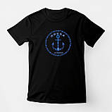 Футболка унісекс Stedman з принтом "Одеса якор" чорна, фото 2