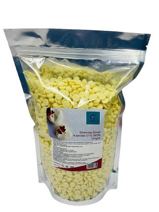 Шоколад білий в дисках 31% 36/38 MG Unigra 1 кг, фото 1
