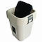 Відро для сміття на 8л пластикове, з поворотною кришкою біле, фото 5