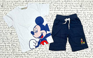 Комплект дитячій на хлопчика "Микки", р. 104-140, білий