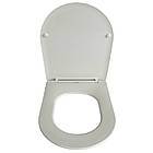 Сидіння для унітазу із дюропласту з кришкою з мікроліфтом Doa  (TPDP-12), фото 5