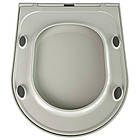 Сидіння для унітазу із дюропласту з кришкою з мікроліфтом Defne (TPDP-14), фото 4