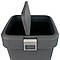 Відро для сміття на 18л пластикове, з поворотною кришкою антрацит, фото 6