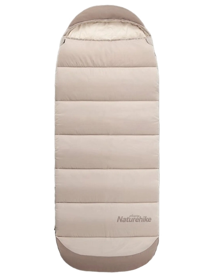 Спальний мішок з капюшоном Naturehike B400 NH21MSD11 (220 х 85см) Бежевий