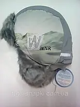 Зимова шапка для хлопчика TuTu арт. 3-000846(46-48, 50-52) Сірий, 46-48 см.