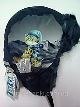 Зимова шапка для хлопчика TuTu арт. 3-000846(46-48, 50-52) 46-48, Синій