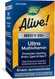 Nature's Way Alive Men's 50+ Ultra Multivitamin 60 таблеток