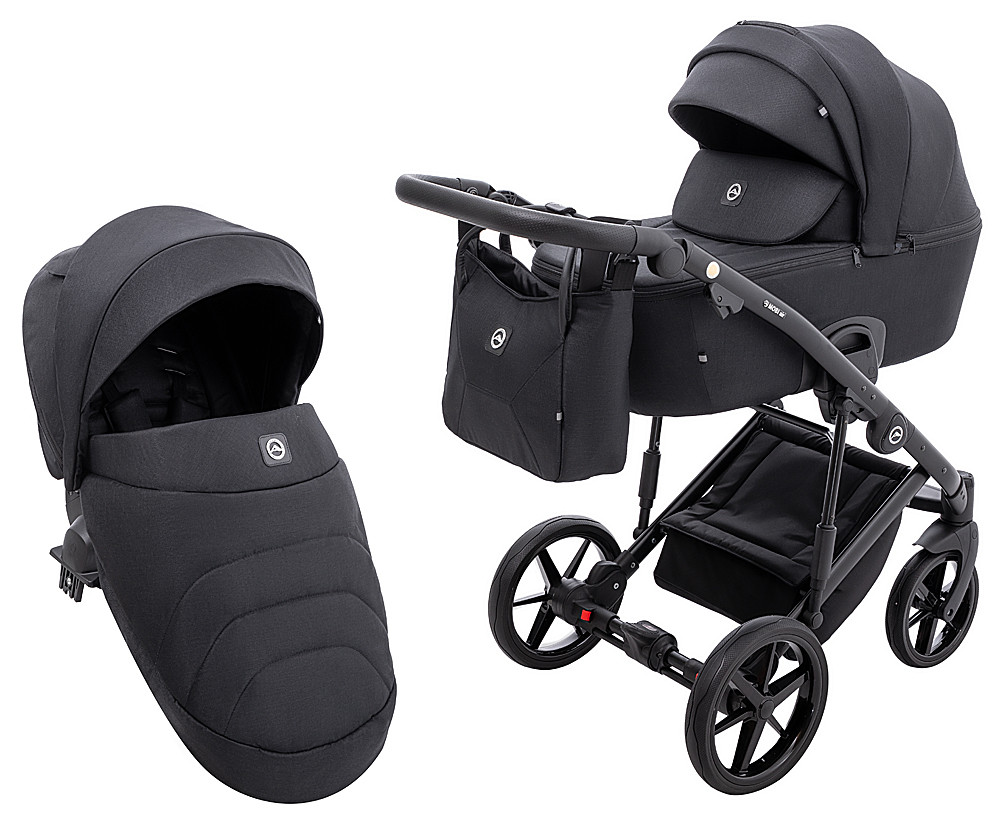 Коляска 2 в 1 Adamex Mobi Air Thermo New Lux TK-53 чорний