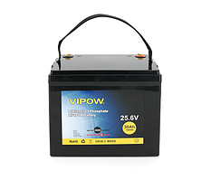 Акумуляторна батарея Vipow LiFePO4 25,6V 30Ah із вбудованою ВМS платою 25A (230*128*209), 8,5kg