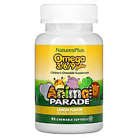 Омега 3-6-9 для підлітків, Omega 3/6/9 Junior, Animal Parade, Nature's Plus, 90 капсул