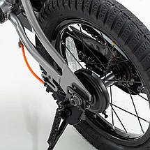 Дитячий двоколісний велосипед RoyalBaby FREESTYLE 7TH 14", OFFICIAL UA, сірий (3-5 років), фото 3