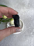 Шерл необроблений натуральний 33*15*23 мм камінь чорний турмалін., фото 4