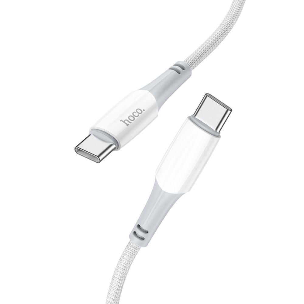 Кабель USB Hoco X70 Ferry 60W Type C to Type C Колір Бiлий