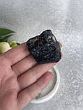 Шерл необроблений натуральний 37*35*15 мм камінь чорний турмалін., фото 4