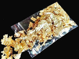 Поталь у пластівцях Finding Декор фольга Натуральне золото Упаковка 10 гр