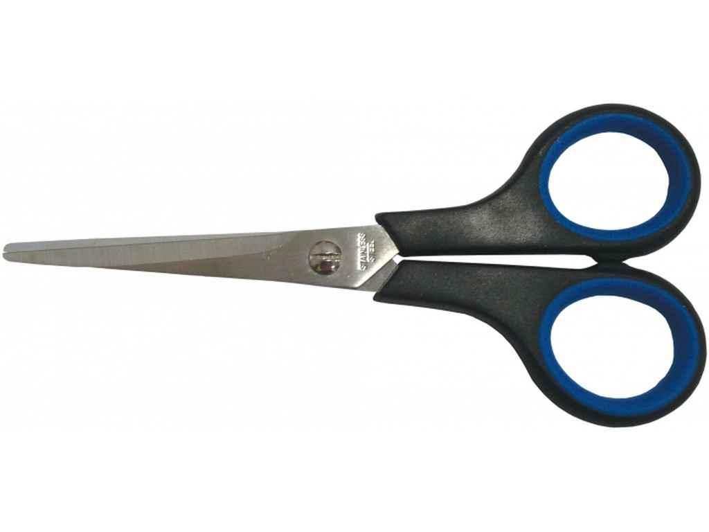 Ножиці 14 см, пласт. ручки з гум. вставками ТМ ECONOMIX BP, фото 1