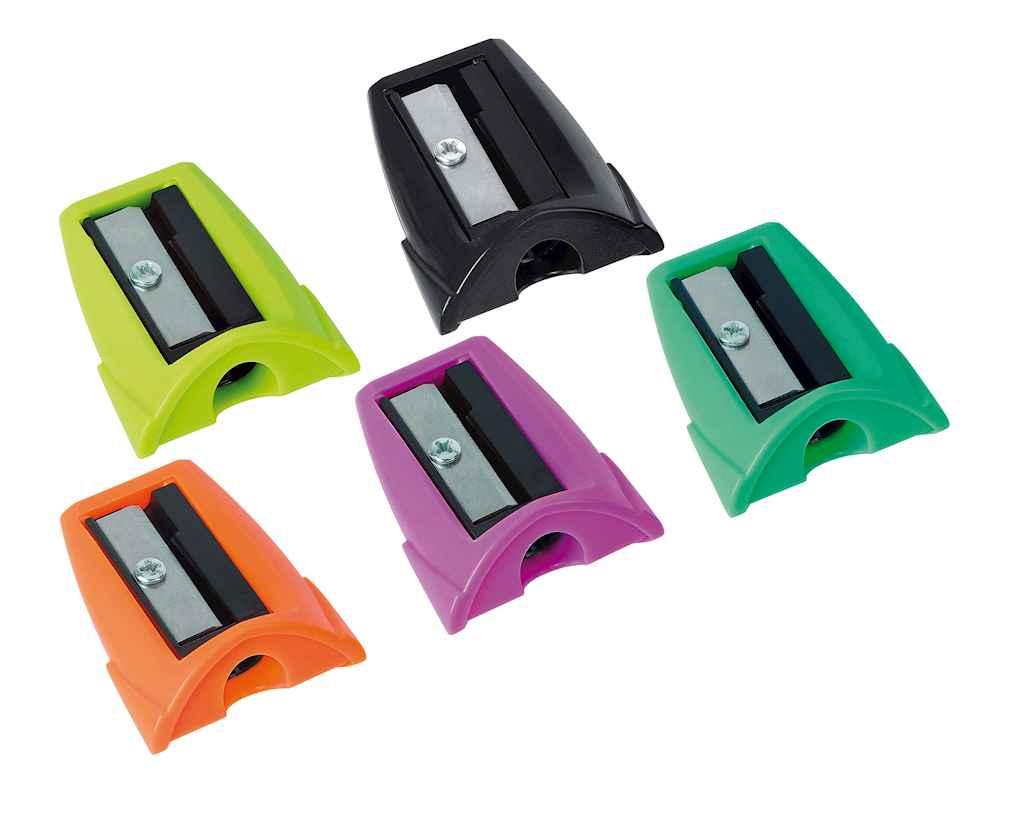 Чинка для олівців пластикова Spot, 1 лезо, Асорті O40680 ТМ CFS BP, фото 1