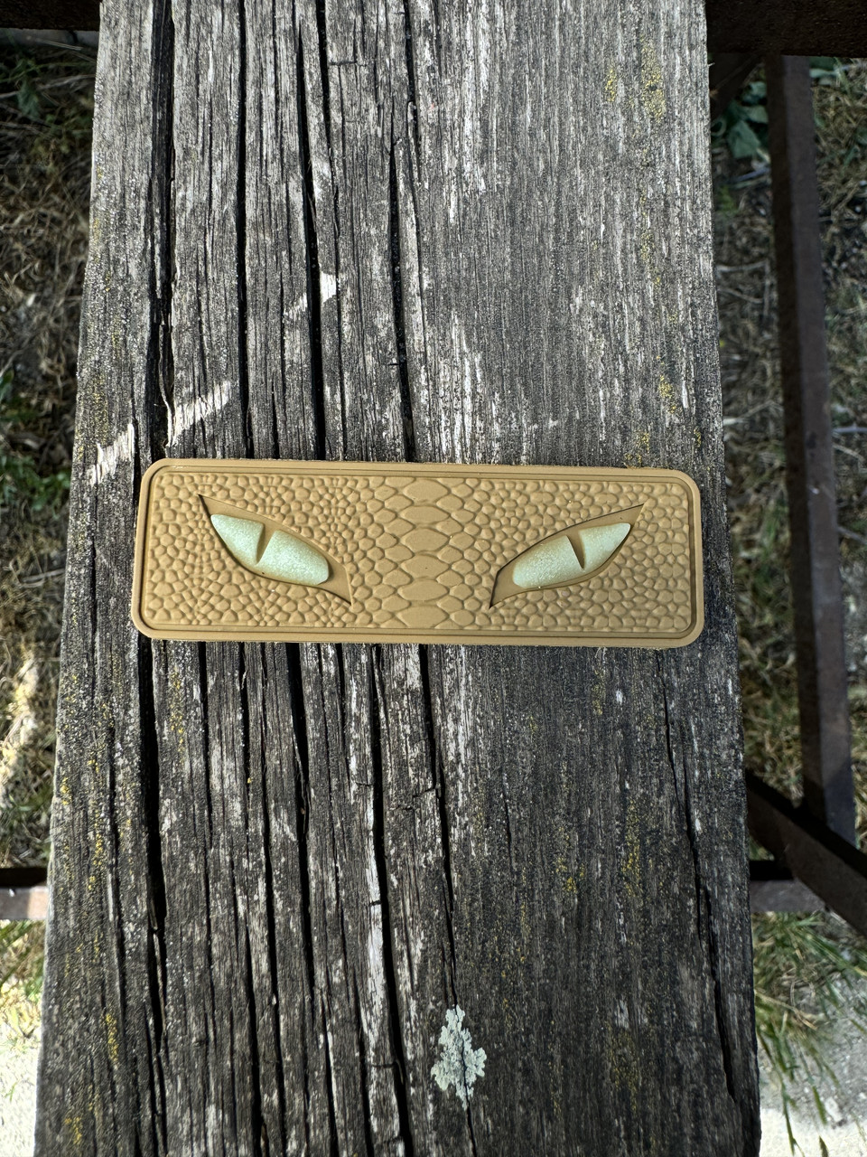 Шеврон/патч гумовий ПВХ Очі кобри койот