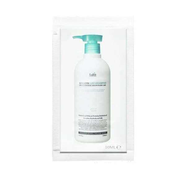 Кератиновий безсульфатний шампунь La'dor Keratin LPP Shampoo pH 6,0 пробник 10 мл