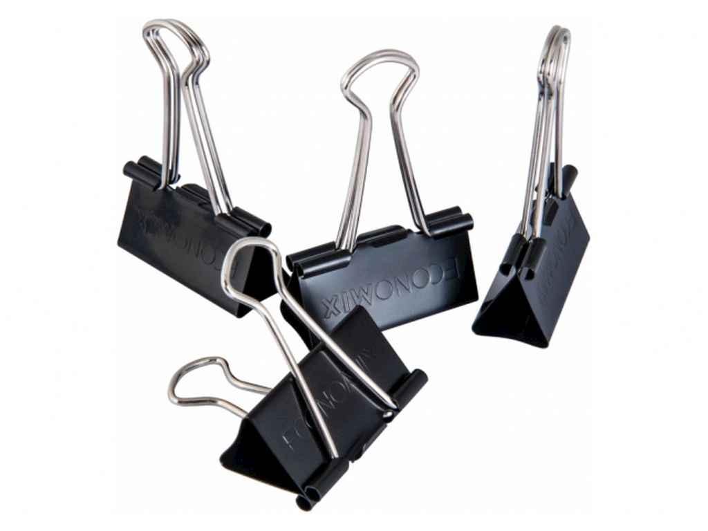 Біндери (жабки канцелярські) для паперу 51 мм, 12 шт. E41008 ТМ ECONOMIX BP, фото 1