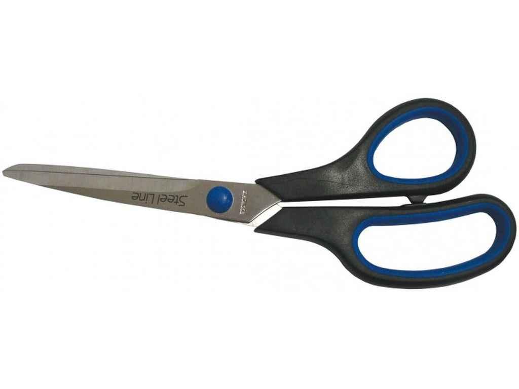 Ножиці 20см пласт. ручки з гум. вставками E40403 ТМ ECONOMIX BP, фото 1