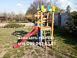 Дитячий ігровий комплекс з пластиковою гіркою для вулиці і вдома Вежа-15 для самих маленьких, фото 7