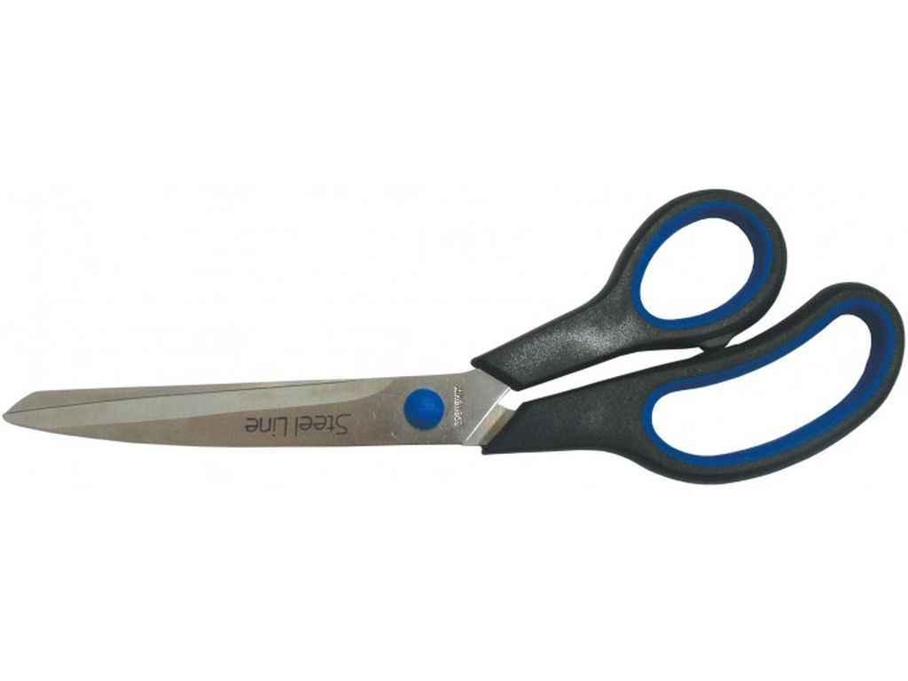 Ножиці 25см пласт. ручки з гум. вставками E40405 ТМ ECONOMIX BP, фото 1