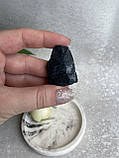 Шерл необроблений натуральний 36*25*15 мм камінь чорний турмалін., фото 4
