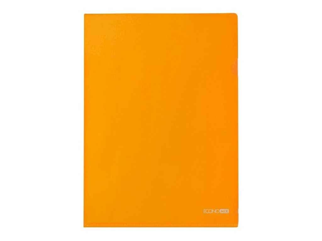 Папка-кутик А4, 180 мкм, фактура глянець , помаранчева E31153-06 ТМ ECONOMIX BP, фото 1