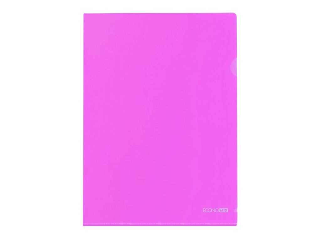 Папка-кутик А4, 180 мкм, фактура глянець , рожева E31153-09 ТМ ECONOMIX BP, фото 1