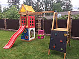 Гірка пластикова та Дитячий ігровий комплекс Вежа-24 вуличний, фото 4