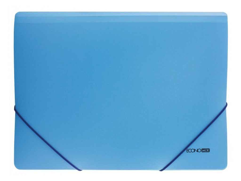 Папка на гумці пластикова А4, фактура помаранч , блакитна E31633-11 ТМ ECONOMIX BP, фото 1