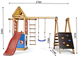 Гірка пластикова та Дитячий ігровий комплекс Вежа-24 вуличний, фото 5