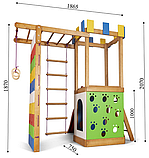 Дитячий ігровий комплекс з пластиковою гіркою для вулиці і вдома Вежа-15 для самих маленьких, фото 8