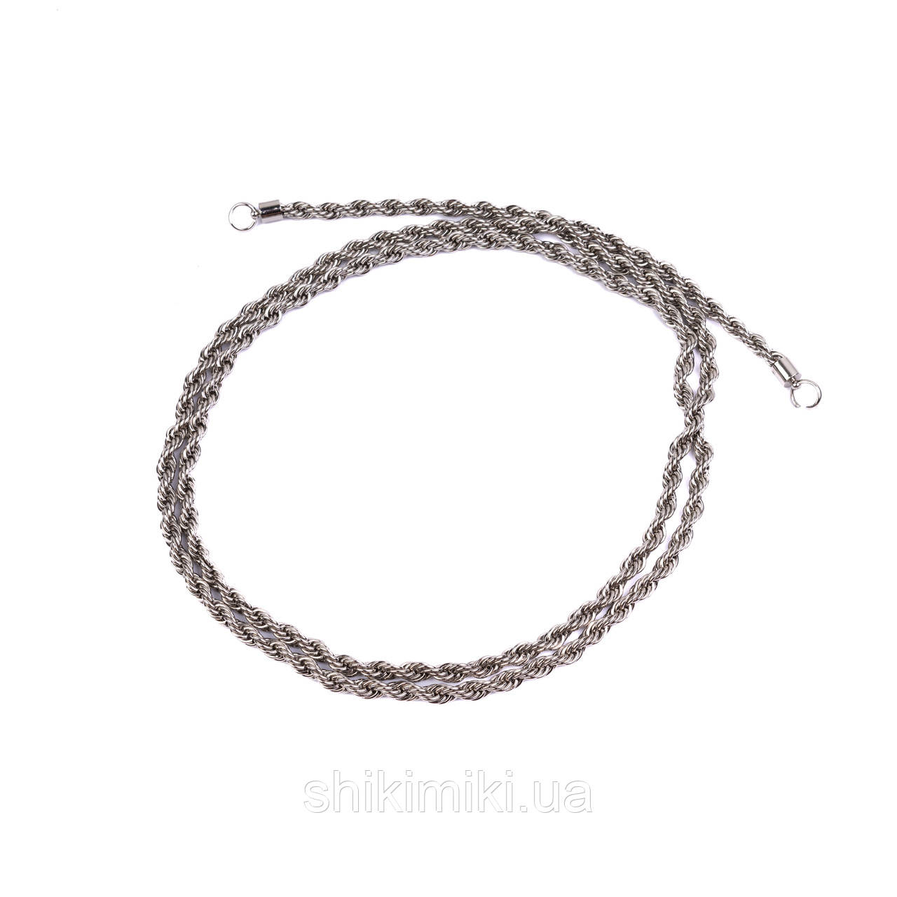 Ланцюжок для сумки Z603-1 (112 см) дрібний витий Фурла, колір нікель, фото 1