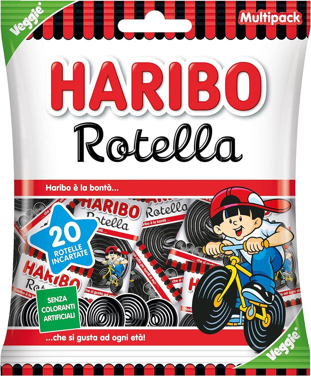 Лакричні жувальні цукерки Haribo Rotella Multipack 260г