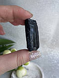 Шерл необроблений натуральний 19*22*42 мм камінь чорний турмалін., фото 5