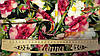 Тканина супер-софт колір чорний "Пташки в квітах", фото 3
