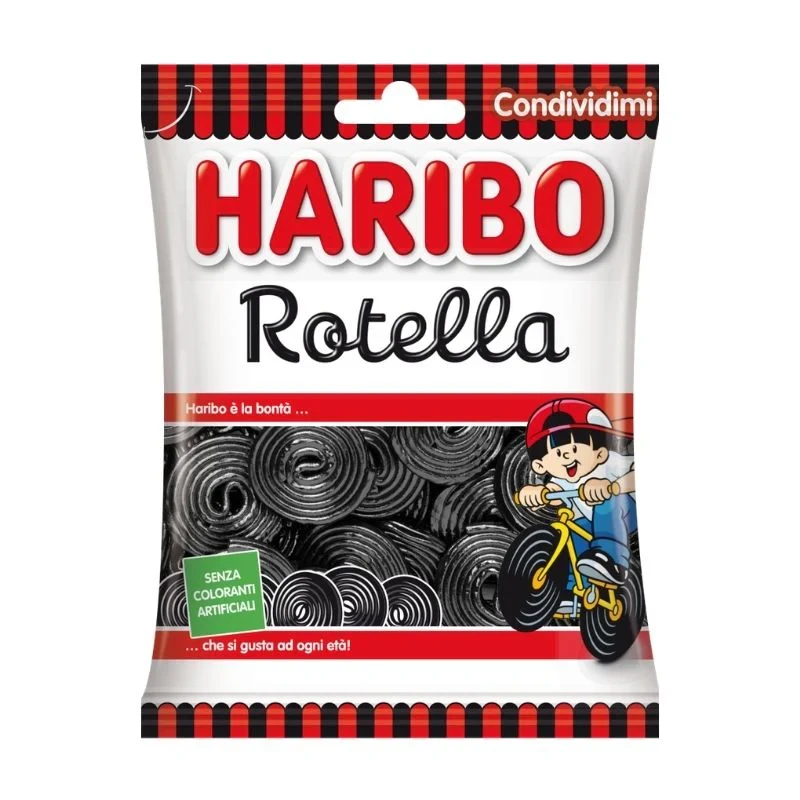 Лакричні жувальні цукерки Haribo Rotella Licorice Gummies 265г