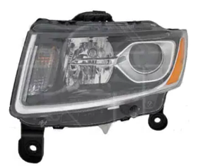 Фара ліва Jeep Grand Cherokee 13-16 (H11/HB3/7444NA/W5W) Depo мех., без ламп, хром USA