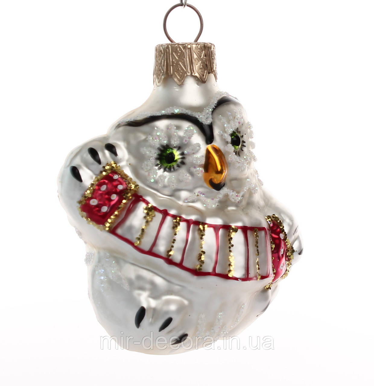 Формові новорічні іграшки Сова з гармошкою, фото 1