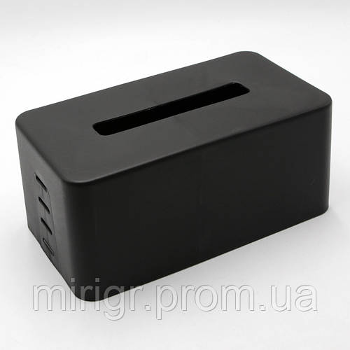 Диспенсер-коробка черный для одноразовых бумажных салфеток та полотенец ...